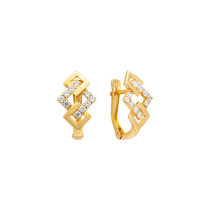 Bông tai Vàng 18K đính đá CZ PNJ XM00Y000088