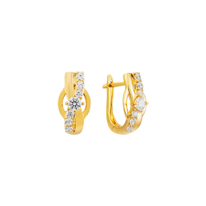 Bông tai Vàng 18K đính đá CZ PNJ XMXMY000090