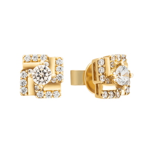 Bông tai Vàng 18K đính đá CZ PNJ XMXMY000092