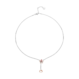 Dây cổ Vàng 14K đính đá Synthetic PNJ ❤️ HELLO KITTY ZTMXH000005