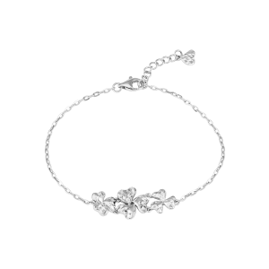 Lắc tay Vàng trắng Ý 18K đính đá ECZ PNJ XM00W000309