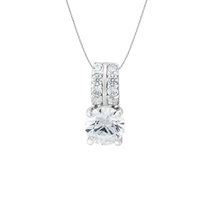 Mặt dây chuyền Vàng trắng 10K đính đá ECZ PNJ XMXMW000426