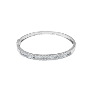 Vòng tay Vàng trắng 10K đính đá ECZ PNJ XM00W000020