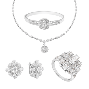 Bộ trang sức Vàng Trắng 14K PNJ 00173-00723