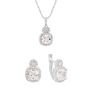 Bộ trang sức Vàng Trắng 10K PNJ 00177-01897