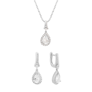 Bộ trang sức Vàng Trắng 10K PNJ 00177-01899