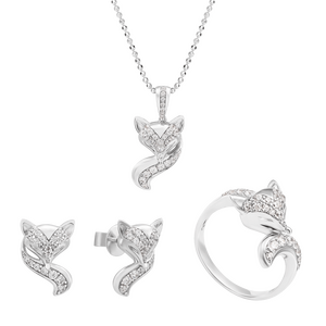 Bộ trang sức Vàng Trắng 10K PNJ 00206-03308