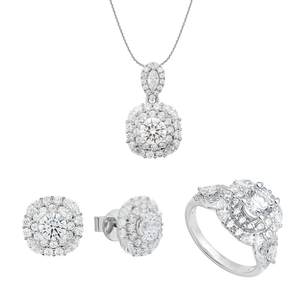 Bộ trang sức Vàng Trắng 14K PNJSilver 00262-04697