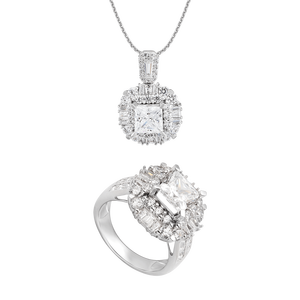 Bộ trang sức Vàng Trắng 14K PNJSilver 00469-02734