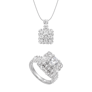 Bộ trang sức Vàng Trắng 14K PNJSilver 00469-02735