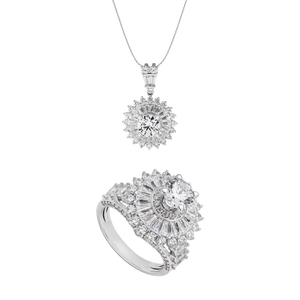 Bộ trang sức Vàng Trắng 10K PNJSilver 00471-02740