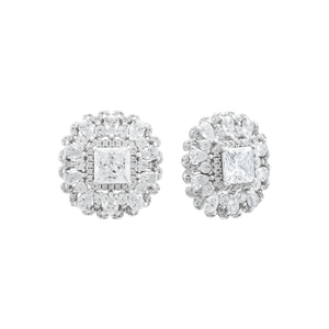 Bông tai Bạc đính đá PNJSilver XMXMW060058