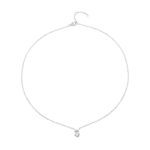 Dây cổ Vàng trắng 14K đính đá ECZ PNJ ❤️ HELLO KITTY XM00W000180