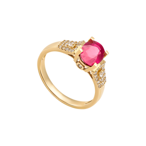 Nhẫn Vàng 18K đính đá Ruby PNJ RBXMY000546