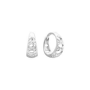 Bông tai Vàng trắng Ý 18K PNJ 0000W000178