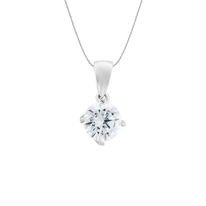 Mặt dây chuyền Vàng trắng 10K đính đá ECZ PNJ XM00W000117