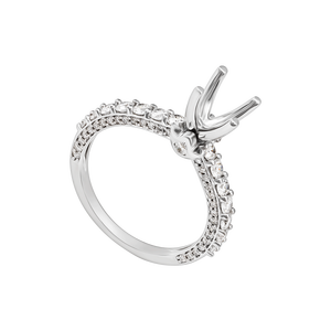 Vỏ Nhẫn Kim cương Vàng Trắng 18K PNJ 00DDW006992