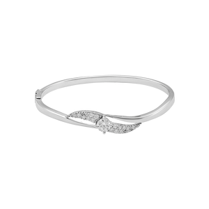 Vòng tay Vàng trắng 10K đính đá ECZ PNJ XMXMW000055