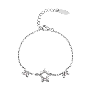 Lắc tay Bạc đính đá Disney|PNJ Aristocats ZTXMW060001