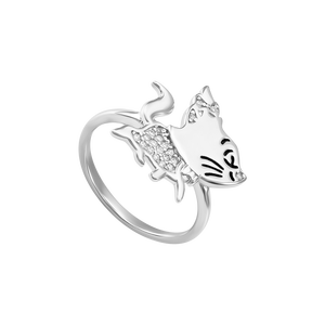 Nhẫn trẻ em Bạc đính đá Disney|PNJ Aristocats XMXMW060158