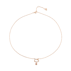 Dây cổ Vàng 14K Đính đá synthetic PNJ ❤️ HELLO KITTY ZTXMX000008