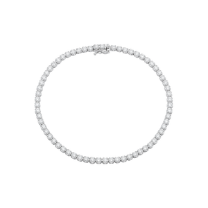 Lắc tay Vàng trắng 10K đính đá ECZ PNJ XM00W060086