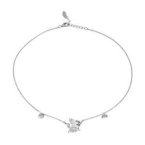 Dây cổ trẻ em Bạc đính đá Disney|PNJ Aristocats XMXMW060140