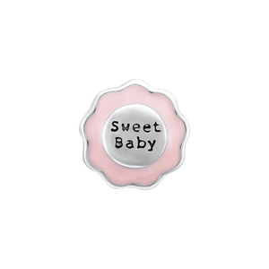 Hạt charm xỏ DIY PNJSilver chữ sweet baby 0000H060002