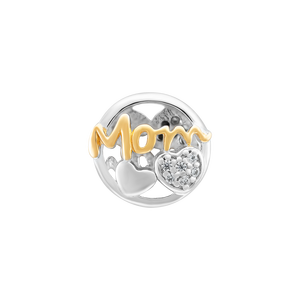 Hạt charm xỏ DIY PNJSilver chữ Mom 00XML060001