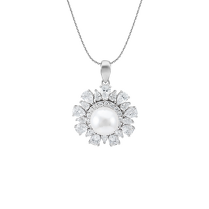 Mặt dây chuyền Bạc đính Ngọc trai PNJSilver Retro Forest NHXMK000006