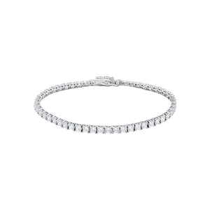 Lắc tay Vàng trắng 10K đính đá ECZ PNJ XM00W060088