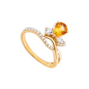 Nhẫn Vàng 18K đính đá Citrine PNJ CTXMY000641