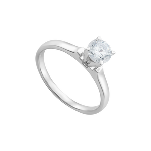 Nhẫn Vàng trắng 10K đính đá ECZ PNJ XM00W000078