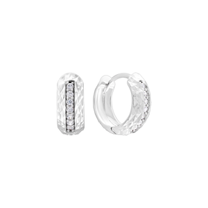 Bông tai Vàng Trắng Ý 18K Đính đá ECZ PNJ XM00W001307