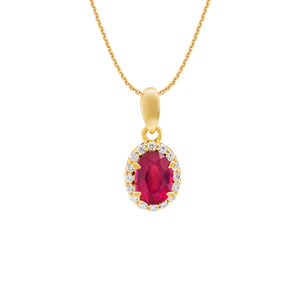 Mặt dây chuyền Vàng 18K đính đá Ruby PNJ RBXMY000151