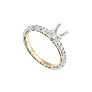 Vỏ nhẫn Kim cương Vàng 18K PNJ 00DDC000647