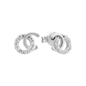 Bông tai bạc đính đá PNJSilver XM00K000141