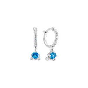 Bông tai Bạc đính đá Disney|PNJ Cinderella ZTXMW000004