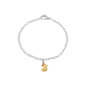 Lắc chân trẻ em bạc PNJSilver hình con vịt 0000C000001