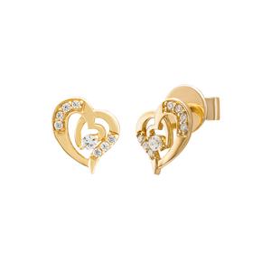 Bông tai Vàng 18K đính đá CZ PNJ XMXMY000066