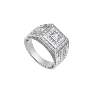 Nhẫn nam Kim cương Vàng Trắng 18K PNJ DDDDW060534