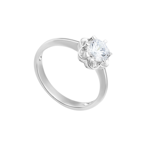 Nhẫn Vàng trắng 10K đính đá ECZ PNJ XM00W000062