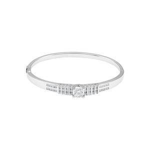 Vòng tay Vàng trắng 10K đính đá ECZ PNJ XMXMW000045