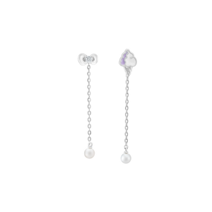 Bông tai Bạc đính đá PNJ ❤️ HELLO KITTY PFXMW000028