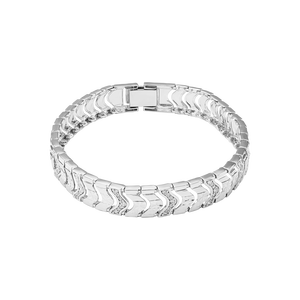 Lắc tay Vàng Trắng Ý 18K Đính đá ECZ PNJ XMXMW000325