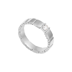 Nhẫn nam Kim cương Vàng Trắng 14K PNJ DD00W004085