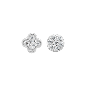 Bông tai Bạc đính đá PNJSilver XMXMW060215