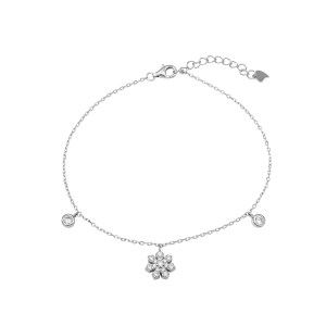 Lắc chân Bạc đính đá PNJSilver XMXMW060176