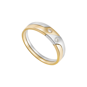 Nhẫn cưới Kim cương Vàng 18K PNJ Chung Đôi DD00C000008