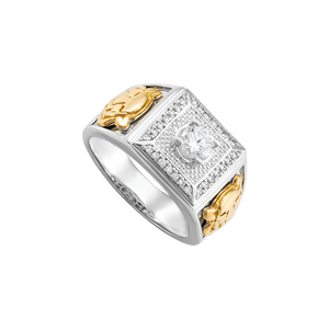 Nhẫn nam Kim cương Vàng 14K PNJ DDDDC001769